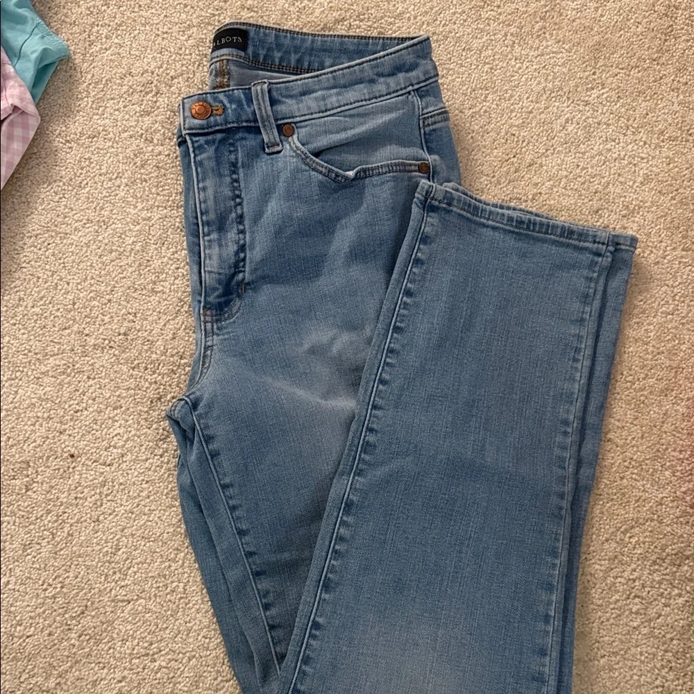 Talbots Blue Straight Leg Jeans - Picture 4 of 4